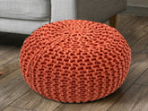 Noah - Pouf - terracotta - 100% coton recyclé - Ø 55 cm